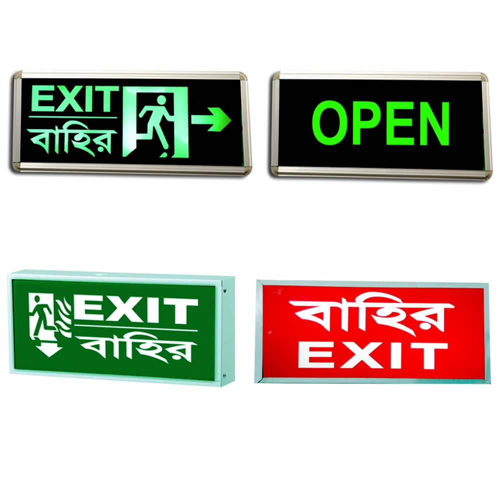 fire emergency exit sign rechargeable light fire emergency exit sign rechargeable light