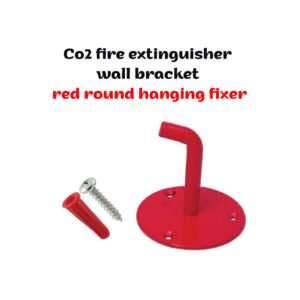 co2 fire extinguisher wall bracket red round hanging fixer