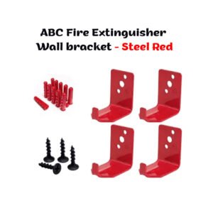 abc fire extinguisher wall bracket – steel red