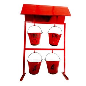 fire bucket stand red