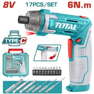 lithium ion cordless screwdriver tsdli0801 total