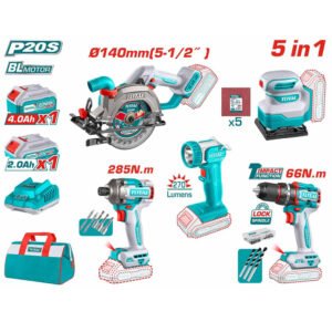 cordless 5 pcs combo kit tosli241081 total