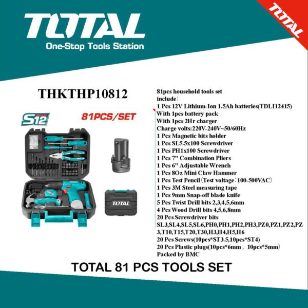 81 PCS TOOLS SET – THKTHP10812-Total - KSR Enterprise