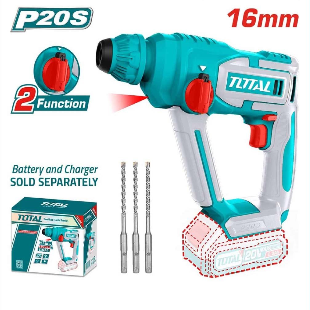 ithium ion rotary hammer(no battery & charger) trhli20168 total ithium ion rotary hammer(no battery & charger) trhli20168 total