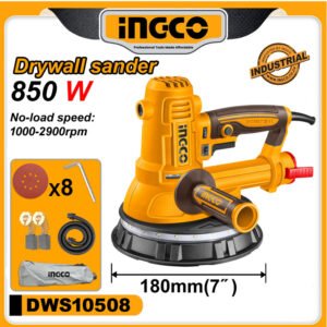 ingco 850w electrical dry wall sander 180mm (7″)