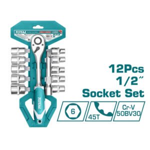 12pcs 1/2″ socket set