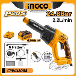 ingco 20v cordless car washer 4.0ah