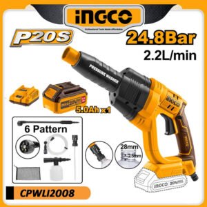 ingco 20v cordless car washer 5.0ah
