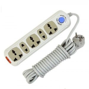 multi plug 5 port socket 15ft cable