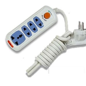 multi plug 4 port socket 15ft cable