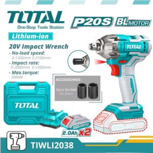 total 20v cordless impact wrench 300nm