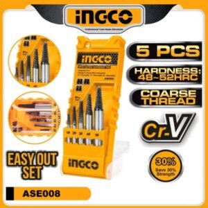 ingco 5pcs screw extractor set ase008