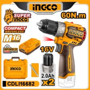 ingco 16v compact brushless cordless drill 60n.m