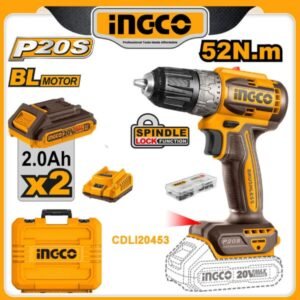 ingco 20v brushless li ion cordless drill