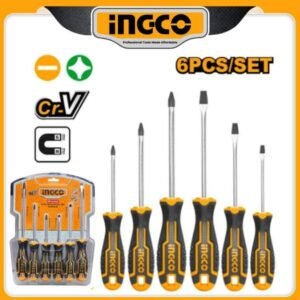 ingco 6pcs heavy duty screwdriver set