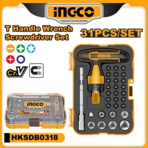 ingco 31pcs t handle wrench screwdriver set