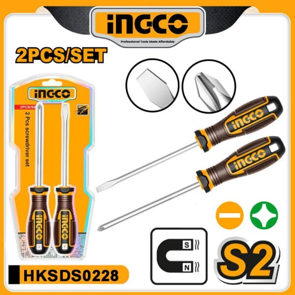 ingco 2pcs screwdriver set ingco 2pcs screwdriver set