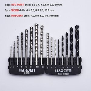 harden 16pcs drill bit set 610289