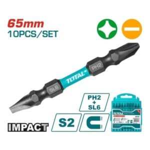 total 10pcs impact screwdriver bit set