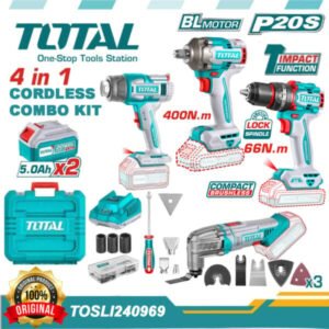 total 4 in 1 cordless 20v combo set