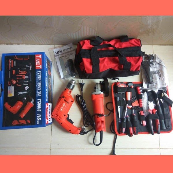 tandt 116pcs power & hand tools set tandt 116pcs power & hand tools set