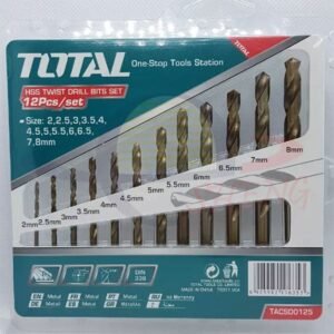 12pcs hss twist drill bits set